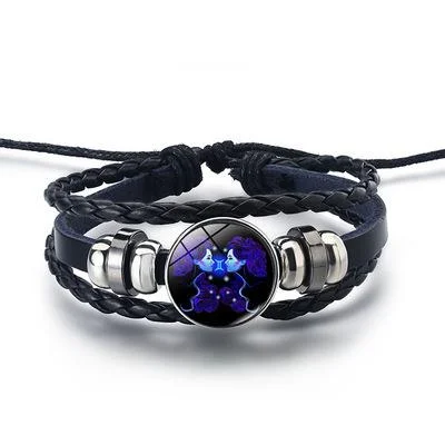 Heißer Verkauf Mode männliche und weibliche Armbänder, zwölf Sternzeichen, leuchtende Armbänder_voghion.com