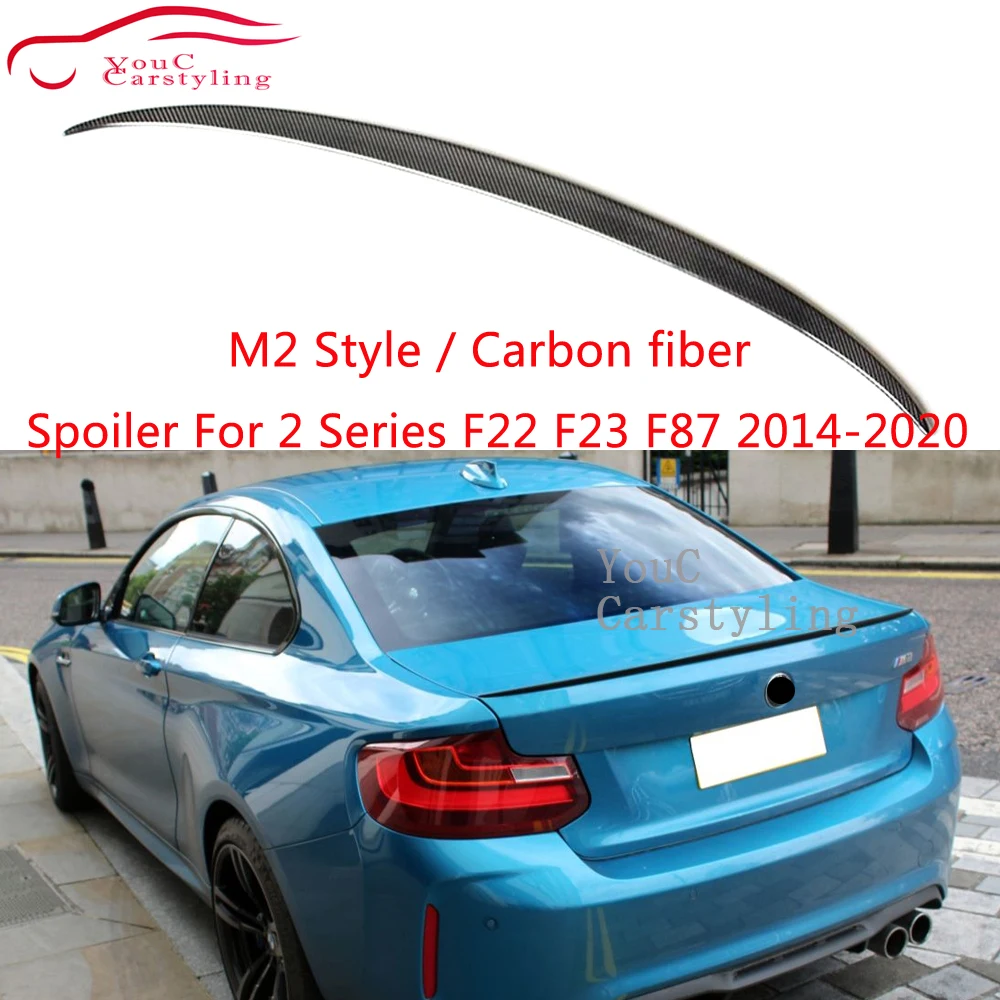 M2 Style Carbon Fiber Rear Spoiler Wing for BMW 2 Series F22 F23 F87 M2