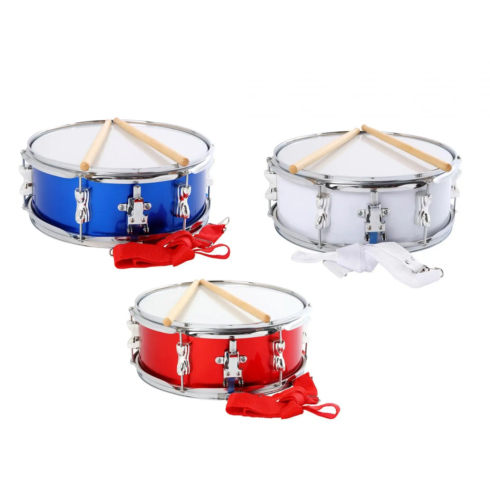 13" Snare Drum with Adjustable Strap, Portable Musical Instruments Percussion