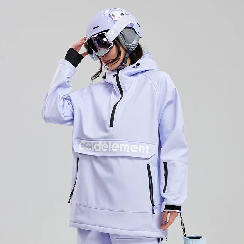 Winter Ski Hoodie Jacket Snowboarding Skiing Jacket Men Women Outdoor Waterproof