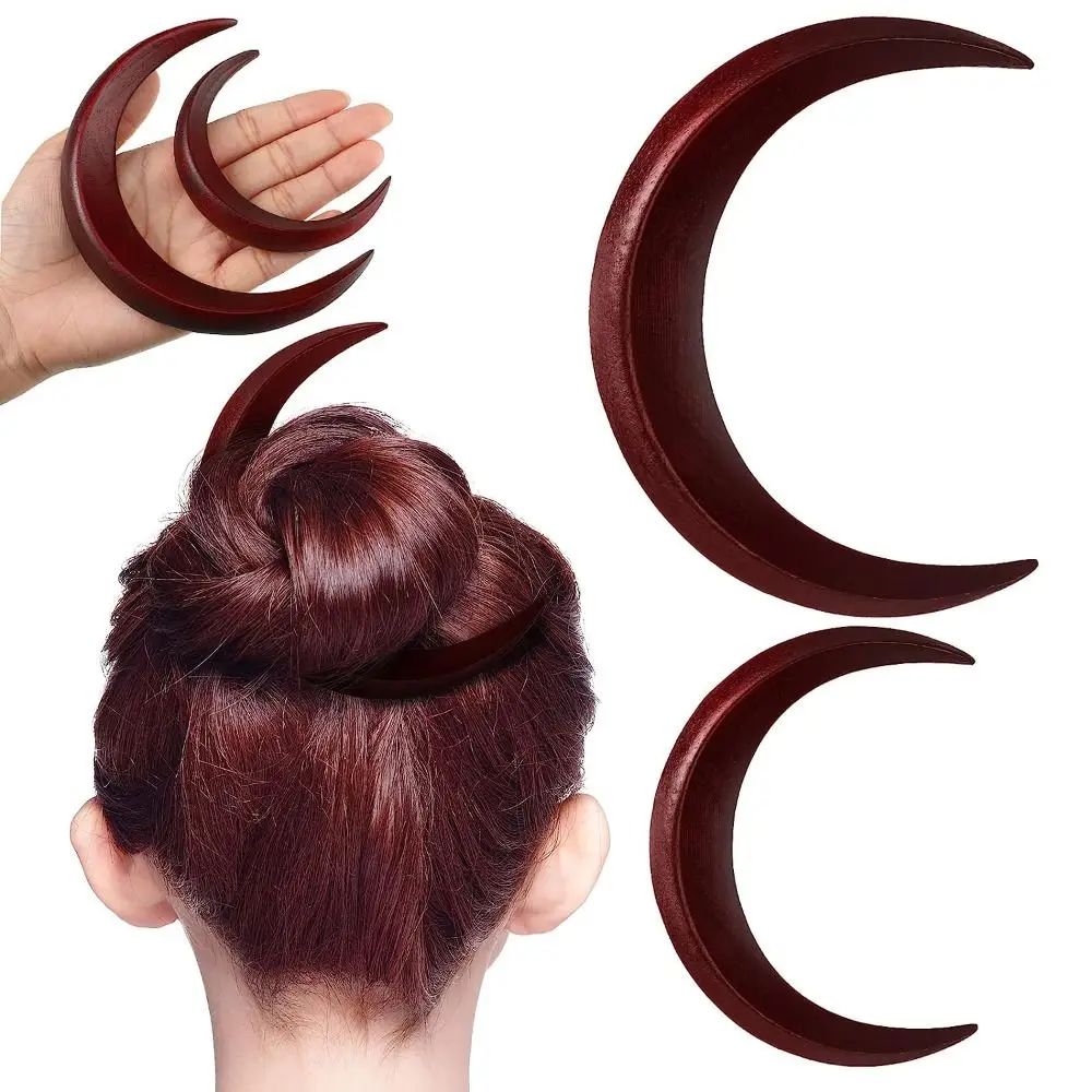 Модные аксессуары для волос в стиле ретро шпилька в форме Луны головной убор расческа для волос Вилка для волос