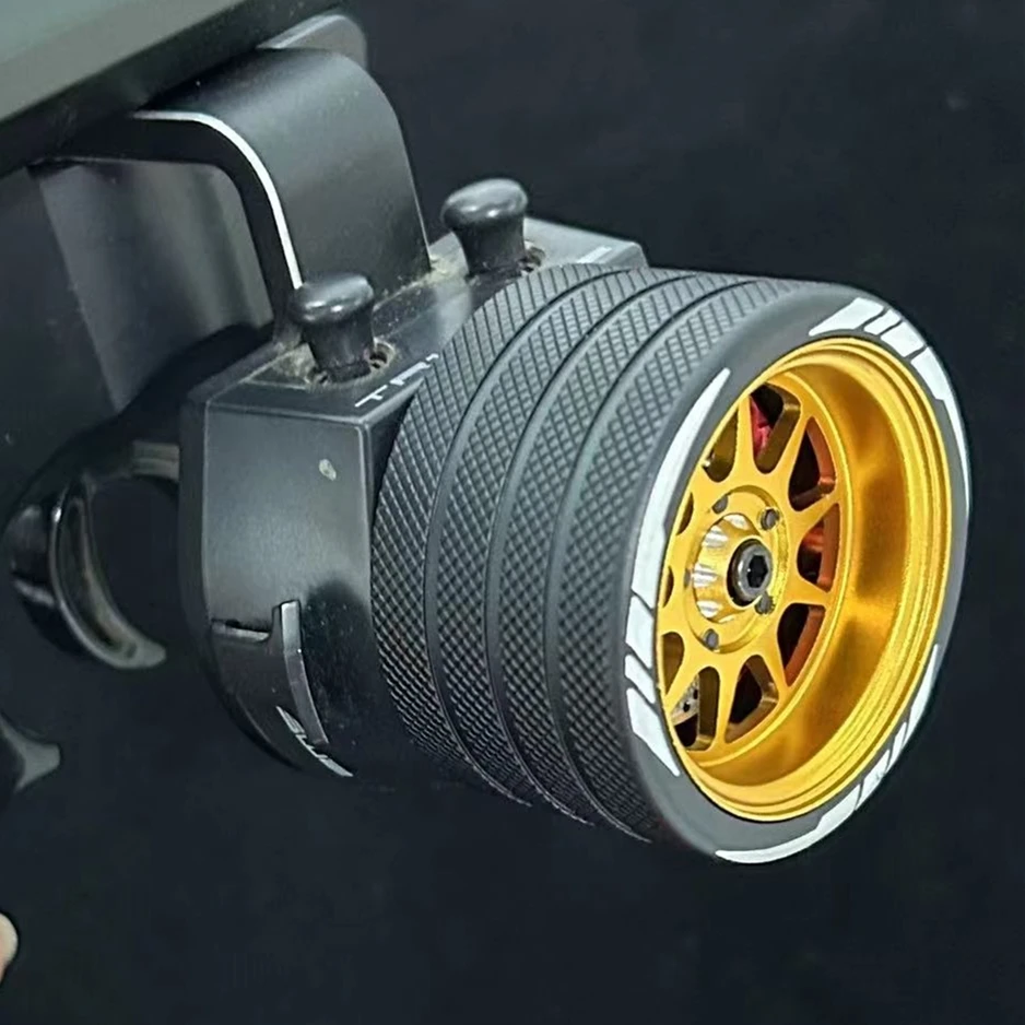 Metallo Rc Telecomando Trasmettitore Volante Volantino Per Flysky Nb4 Sanwa Mt4 Futaba 3Pv Wfly X9