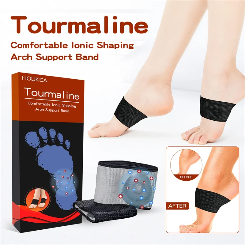 

1Pair Tourmaline Self Heating Ankle Support Magnetic Therapy Foot Ankle Massage Belt Pad For Health Care Adjustable Pain Relaxes