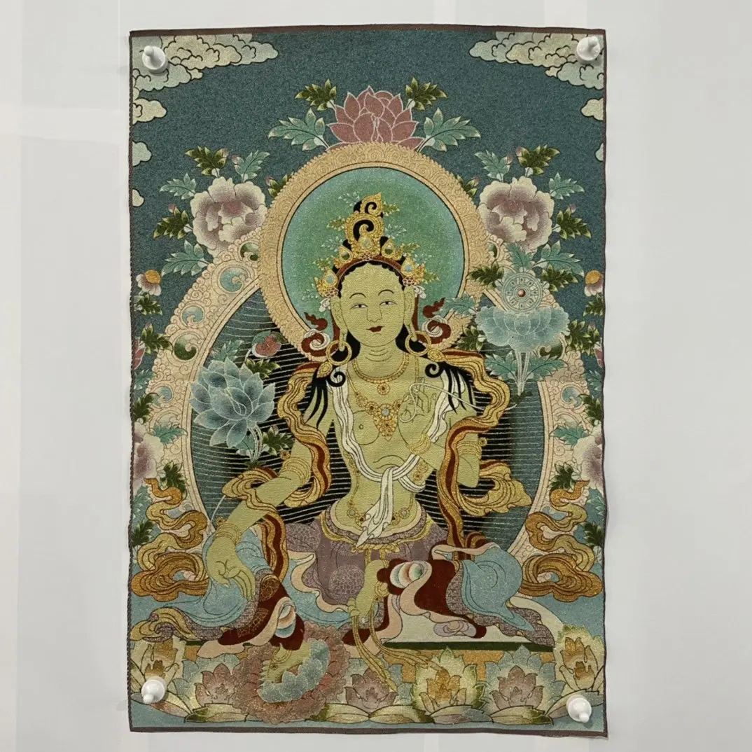 

Diamond Embroidery Buddhist Avalokitesvara Portrait Cross Stitch Tara Buddha Statue Mural Canvas Painting Wall Decoration Painti