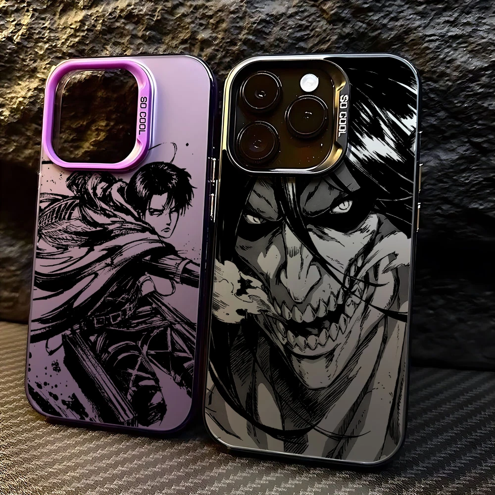 Hot Anime Attack On Titan New Phone Case For iPhone 15 14 13 12 11