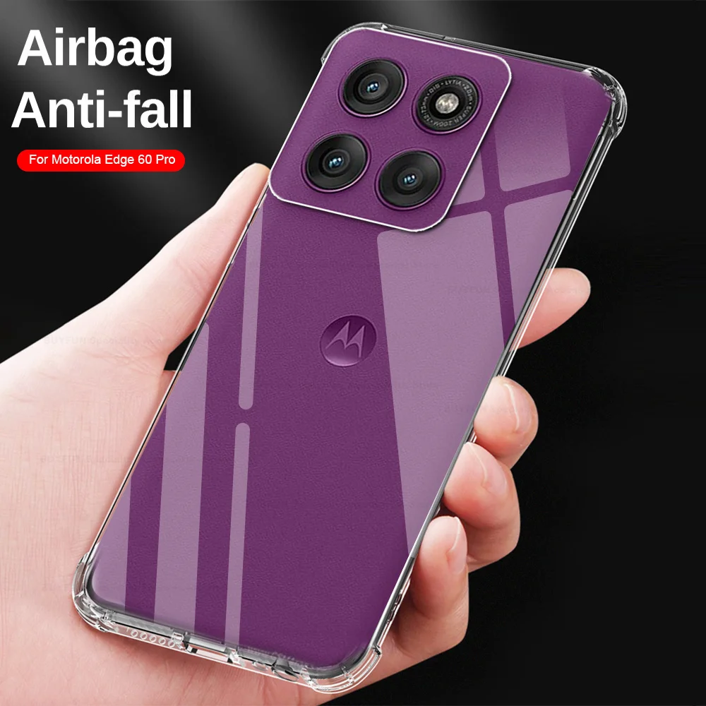 Transparent Crystal TPU Soft Shockproof Back Cover - Clear Protective Shell Case