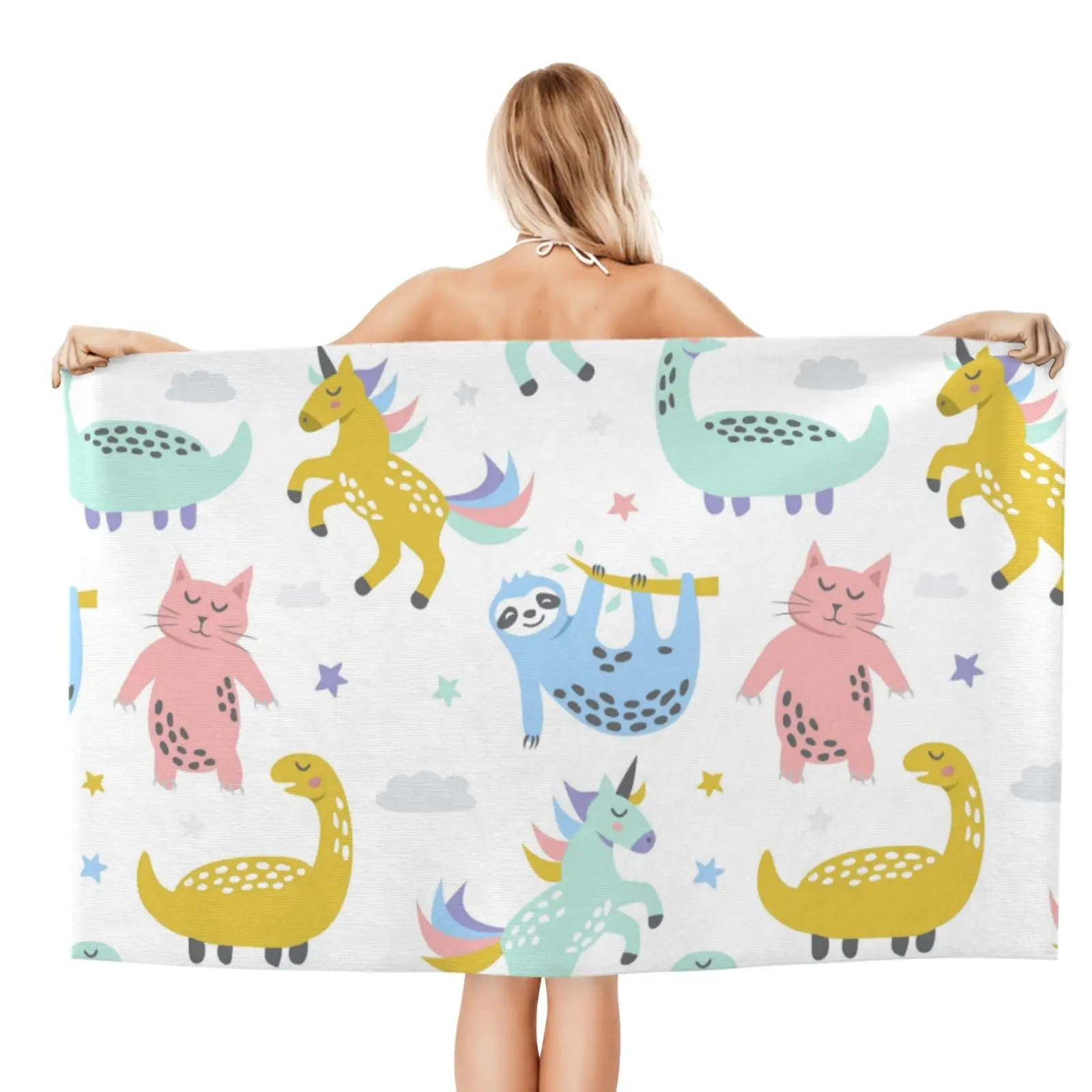 

Microfiber Beach Towels for Adults Sand Free Travel Towel Large Fast Drying Lightweight Oversized Bath Towels