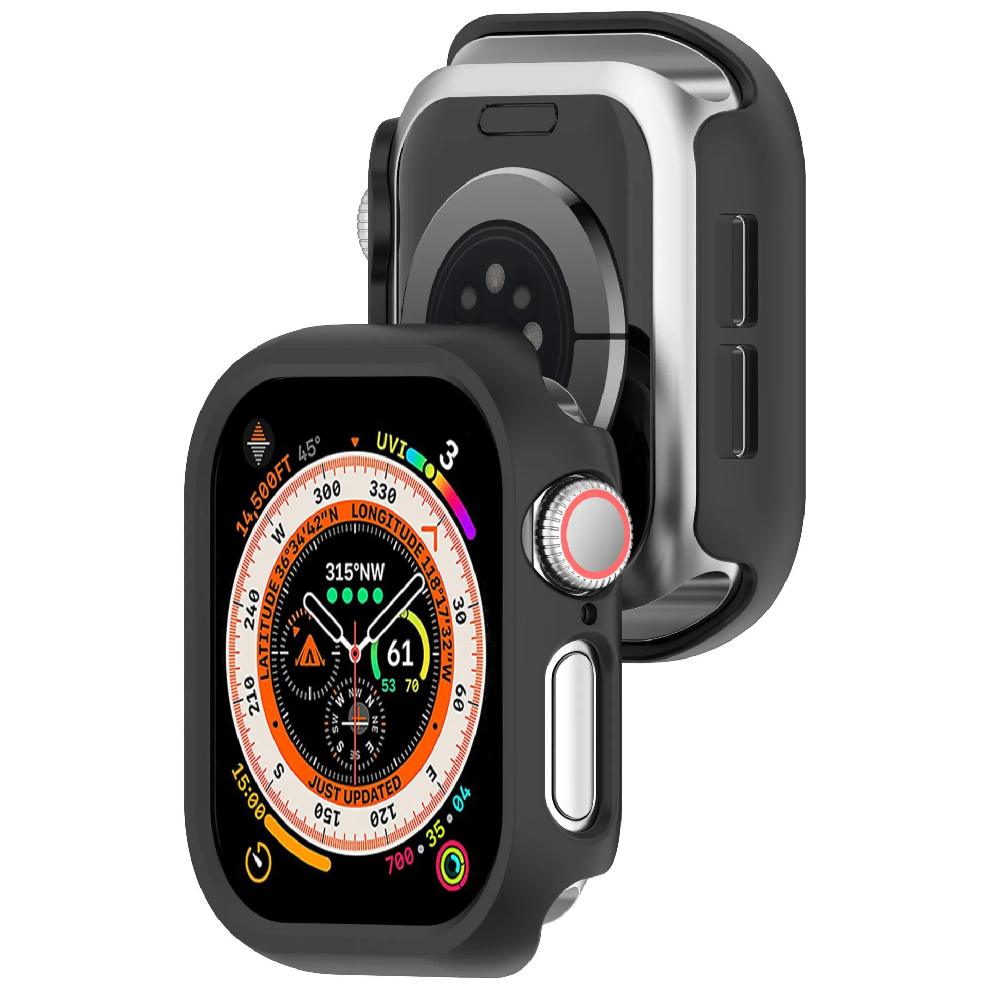 Premium Protective Bumper Cover for Smartwatch - Versatile PC Shield & Accessories