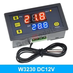 Digital Temperature Control LED Thermostat Regulator with Heat/Cooling Function (DC 12V)