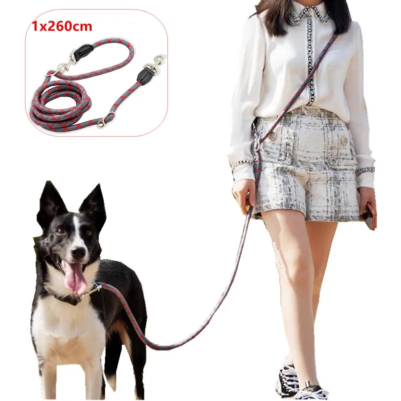 Dog Leash Hands Free Leashes for Dog Walking Reflective adjustable Dogs Leash Explosion-proof Dogs Leashes Chain Pet Supplies dog collar with name Dog Collars