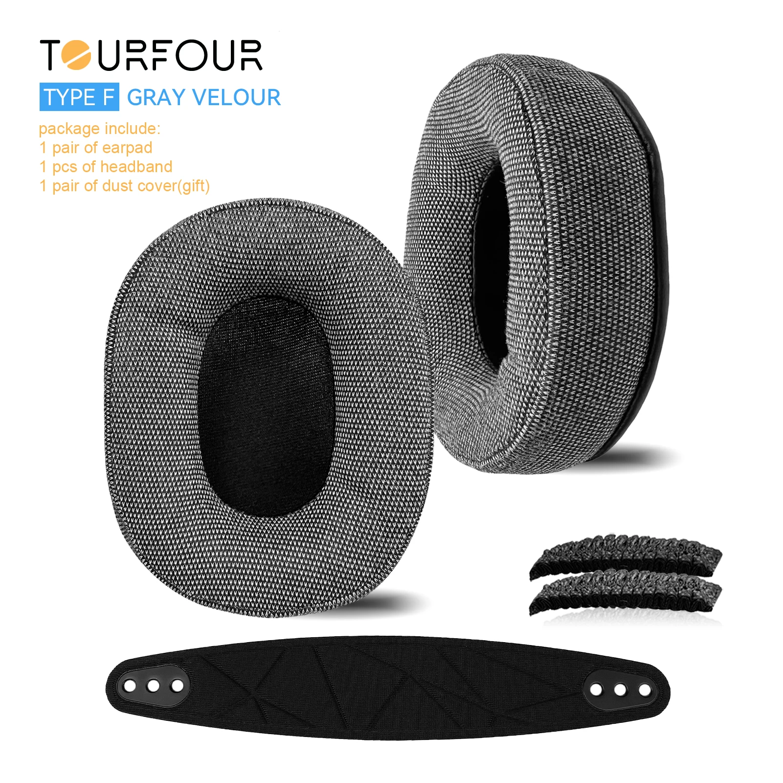 TOURFOUR Premium Replacement Earpads and Headband Cushion