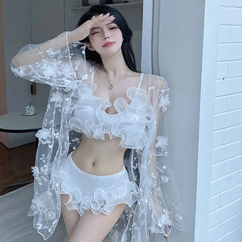 

Swimsuit Women Summer 2022 New Instagram Bikini Three-Piece Hot Spice Beach Spa Split Swimsuit