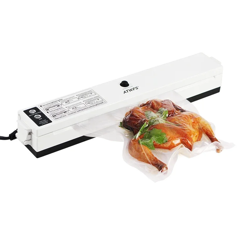 ATWFS Food Vacuum Sealer 1 sets Packing Machine with Vacuum Bags 17*500cm+25*500cm Packaging Rolls and 15pcs Bags 6