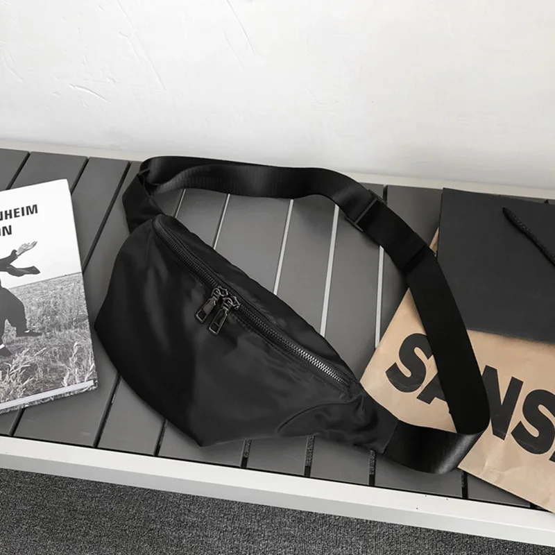 Вместительная нейлоновая поясная сумка для женщин, нагрудные сумки, регулируемый кошелек на ремне, чехол для телефона, Женская рабочая сумка