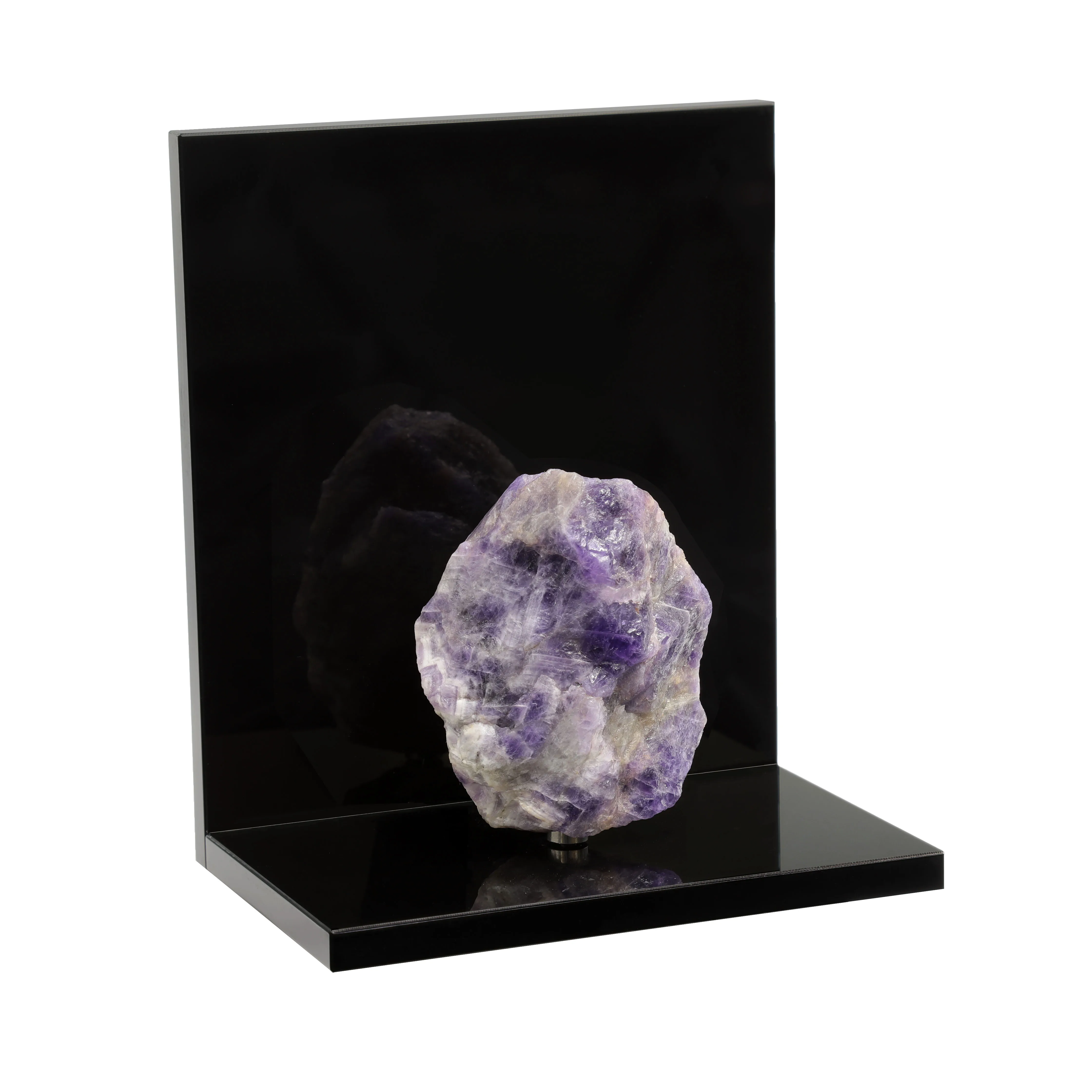 1 Pair Natural Rock Quartz Rough Crystal Stones Bookends With Acrylic Book Ends For Shelves Desktop Organizer Office Home Decor