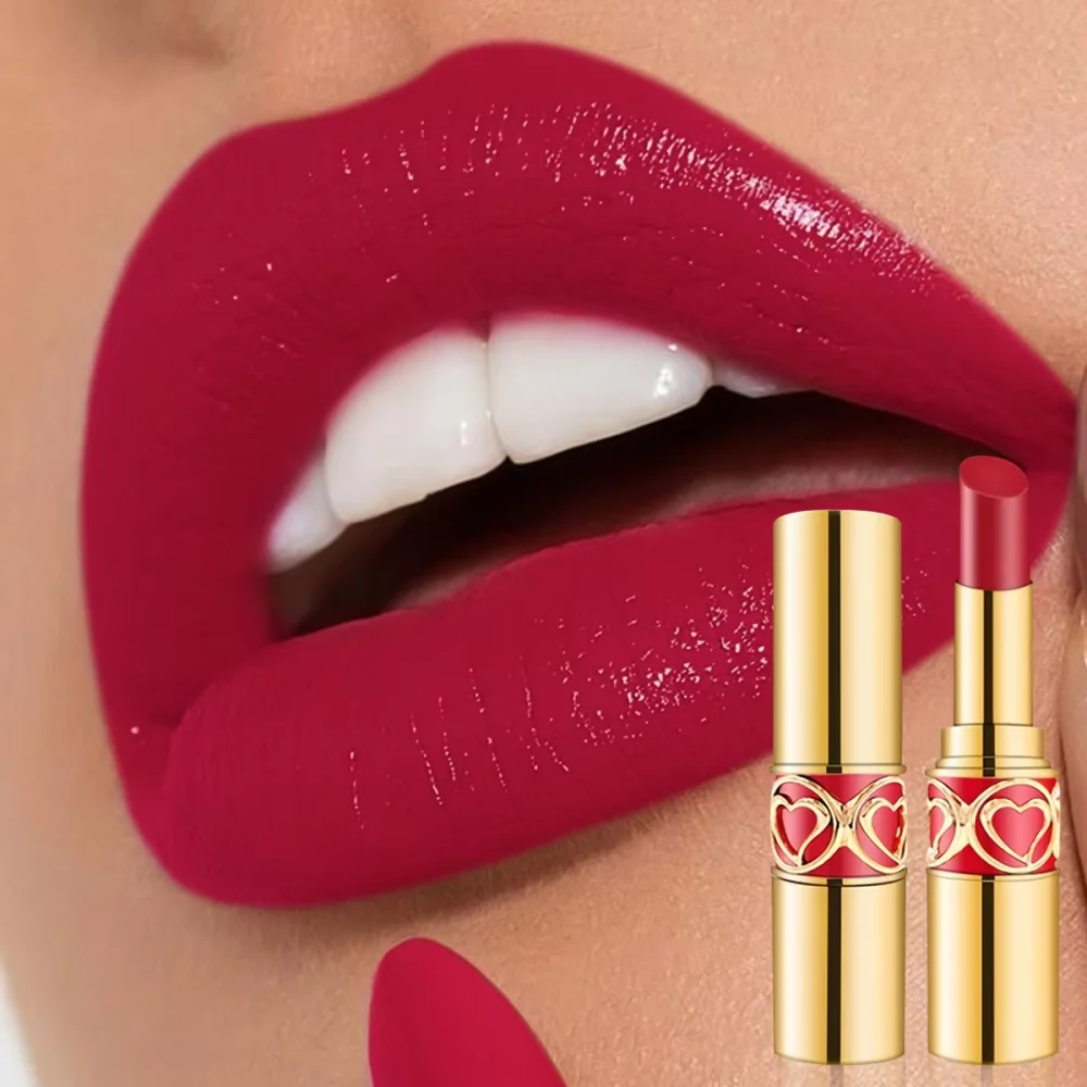 ملمع شفاه فردي مخملي غير لامع، ملمع شفاه سائل مقاوم للماء وغير لاصق ومقاوم للتلطخ ولا يبهت