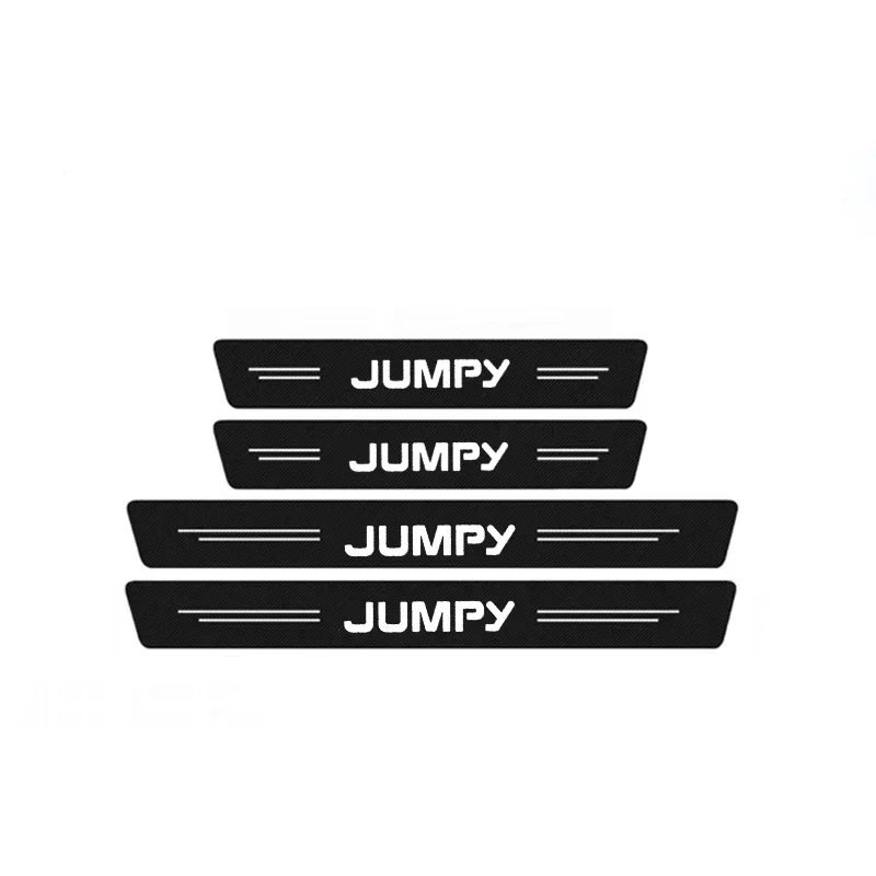 Durable Carbon Fiber Leather Car Door Sill and Trunk Protection Stickers