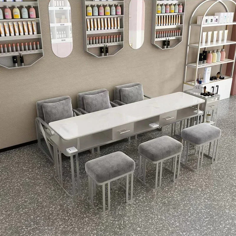 

Manicure Table Salon Furniture for Beauty Salon Chair Nail Aesthetic Tables Equipment Pedicure Chairs Nails Portable Mesas De