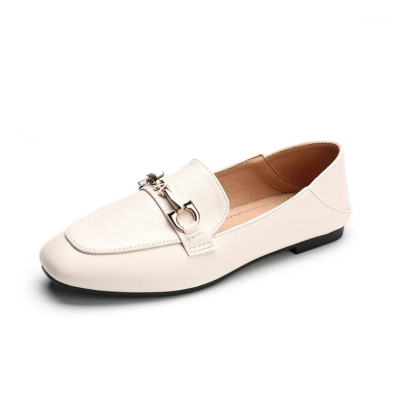 Spring Flat Non-slip British Style Casual Loafers Women Slippers