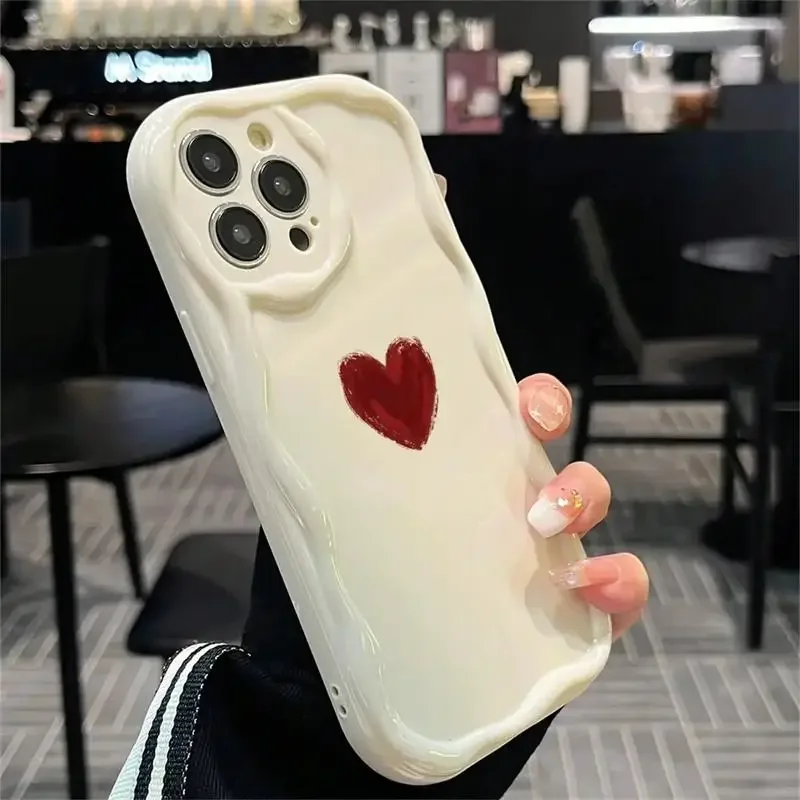 Phone Case For Samsung Galaxy S24 Ultra A54 A55 A35 A15 A25 A14 A24 A33 A34 A31 A32 A51 A52 A53 A71 A50 Soft Love Heart Cover - Image 4