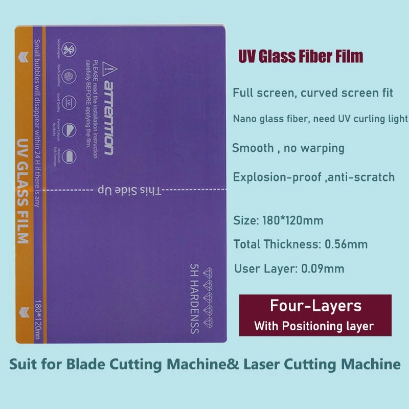 VORMIR UV Film for Hydrogel Screen Protector Machine Curved Screen Protective Film HD Movies UV Curing Temperated Glass Film