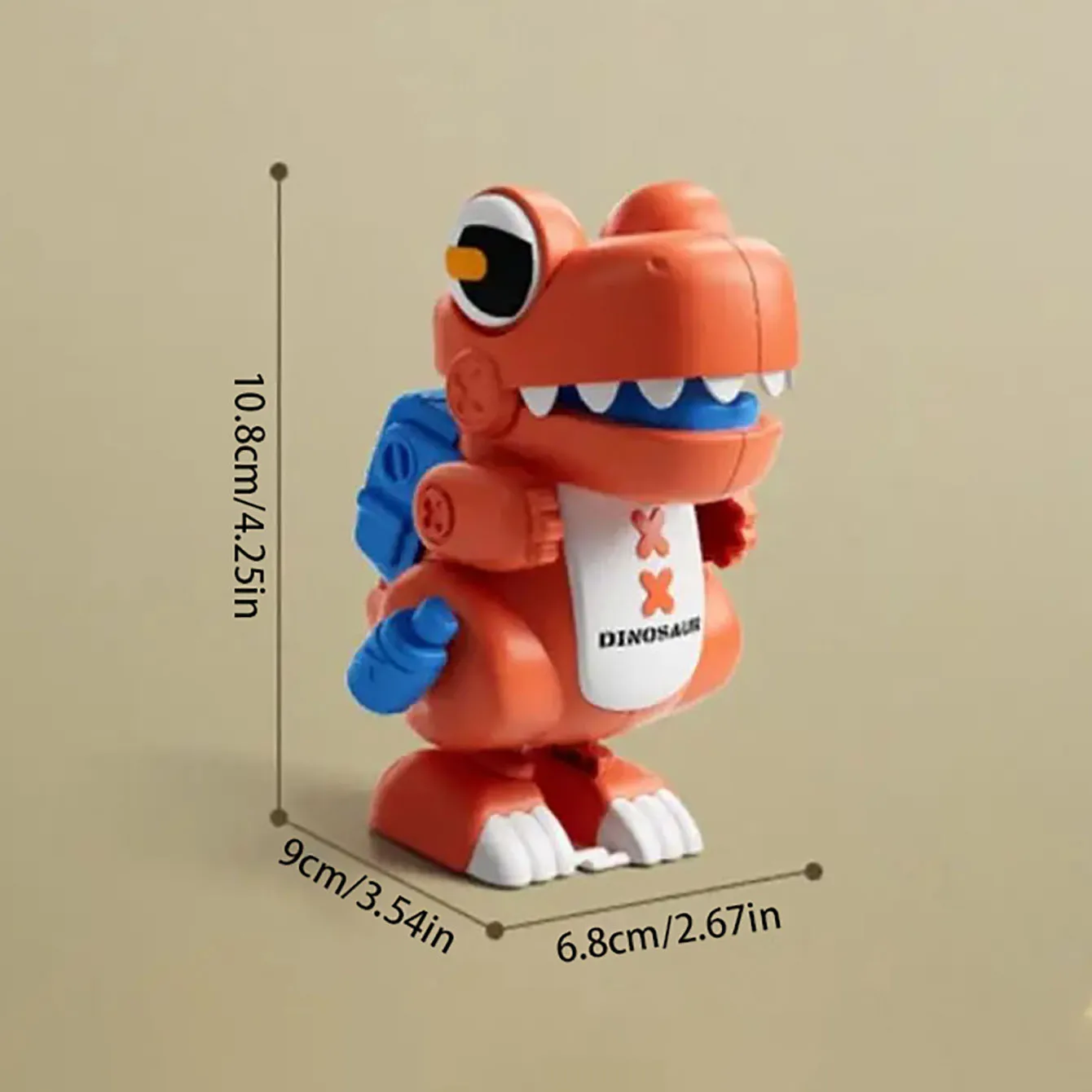 Simulation Dinosaur Wind-Up Toy New Puzzle Toys Keychain Dinosaur Keychain Clockwork Walking Toy 6