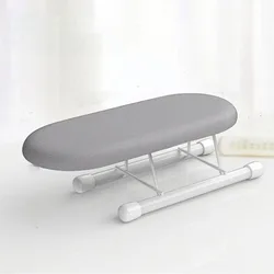 Compact Foldable Sleeve Ironing Board for Easy Storage and Portability (Light Gray)