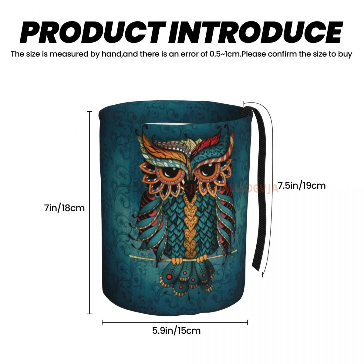 Owl Car Trash Can, Dust Bin, Trash Bin For Kitchen Camping, Interior Car Accessories For Women,Car Garbage