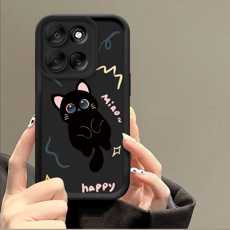 Fashionable Cute Cartoon Shockproof Silicone Case - Soft Protective Back Cover