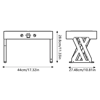 Stainless Steel Elevated Dog Bowl Non-Slip and No Spill Design Bowl Pet Supplies Suitable for Promote Healthy Digestion Xuan-US 6