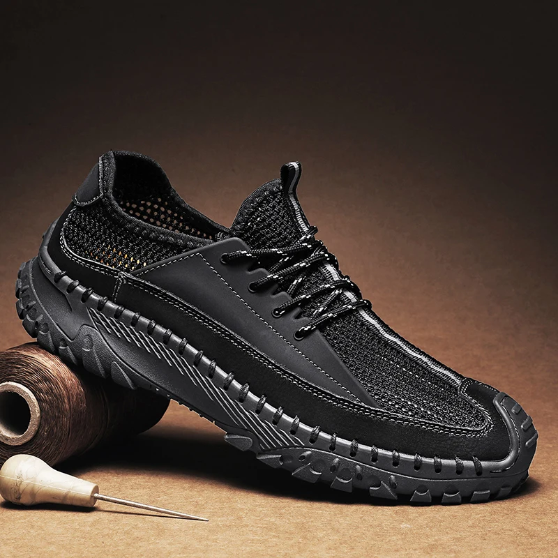 

Мужская обувь, новинка 2023, модная повседневная обувь, дышащие уличные кроссовки, большие размеры, Мокасины, мягкие удобные мужские лоферы, обувь для вождения