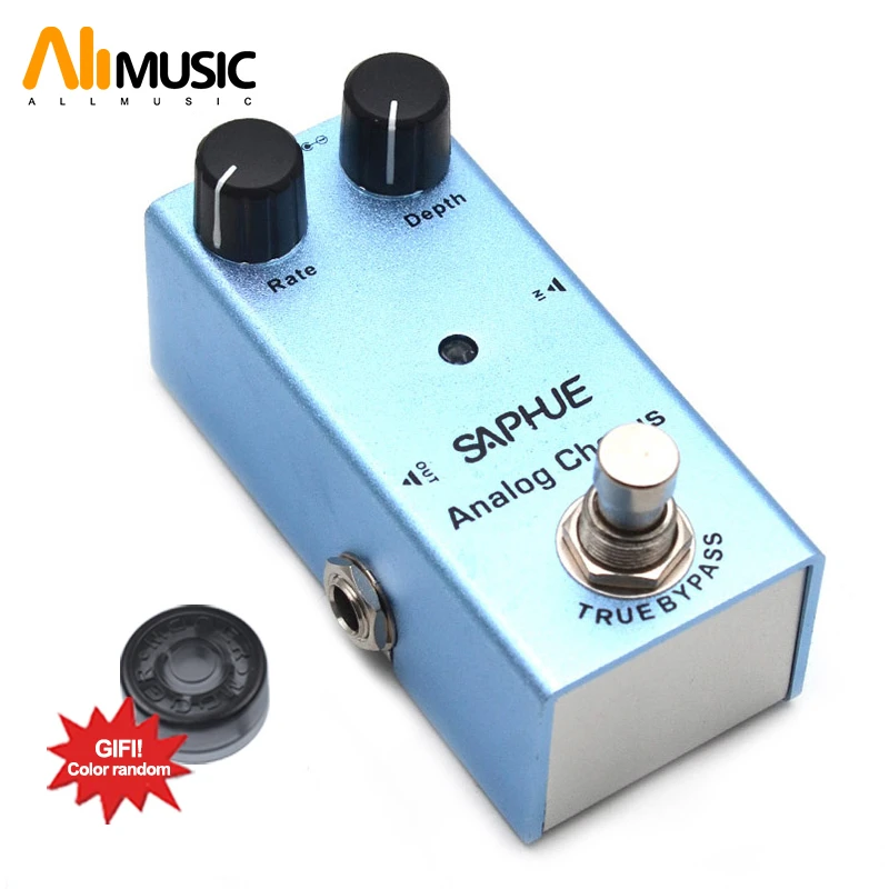 Saphue Electric Guitar Analog Chorus Pedal Rate/depth Knob Effect Pedal