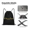 Custom KM Soccer Mbappes Drawstring Bag for Shopping Yoga Backpacks Men Women Football Sports Gym Sackpack 3
