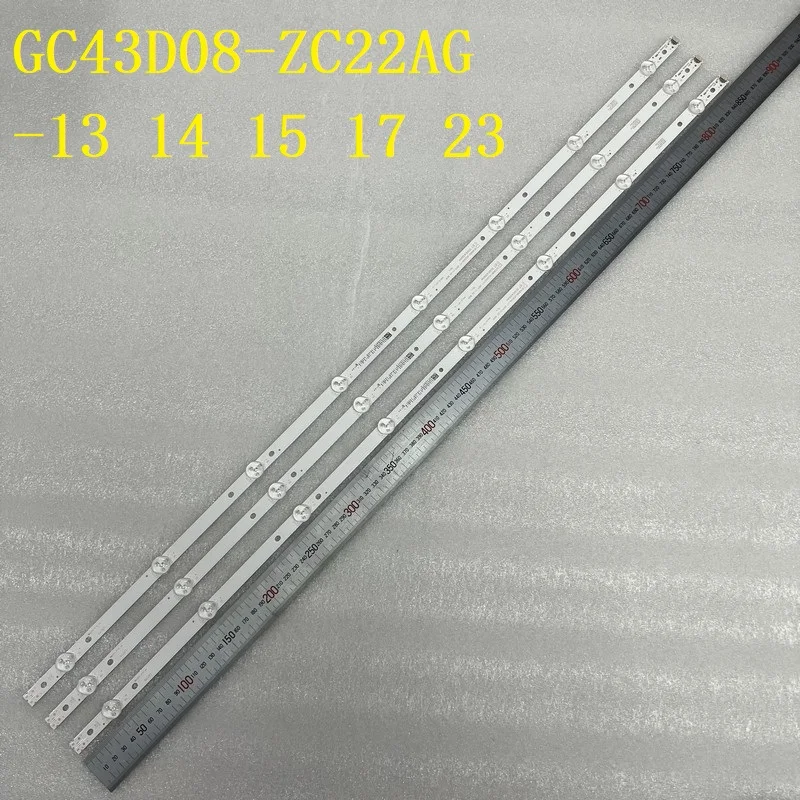 Светодиодная лента, 8 светодиодов для Samsung UE43J5202AU UE43J5272AU UN43J5202 UE43J5202 UE43J5272 HV430FHD-NLA 303GC430044 GC43D08-ZC22AG-13 14