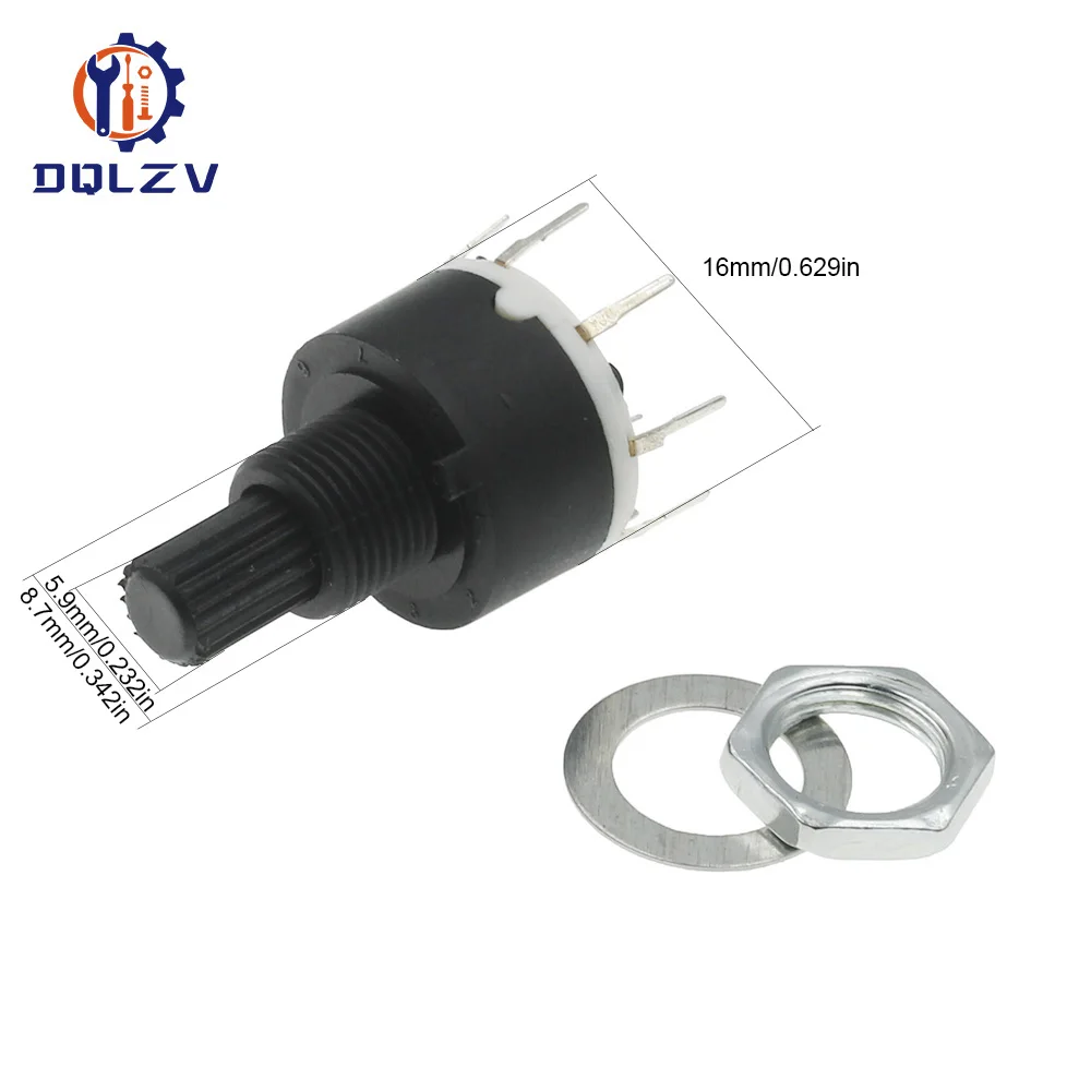Rotary Switch 2 Poles 3 Positions | Rotary Switch 1 Pole 4