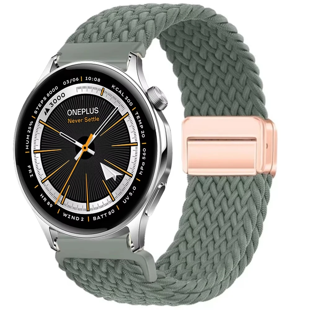 Elastic Magnetic Braided Belt Bracelet Strap for Smartwatch 46mm - Enhanced Accessory Collection