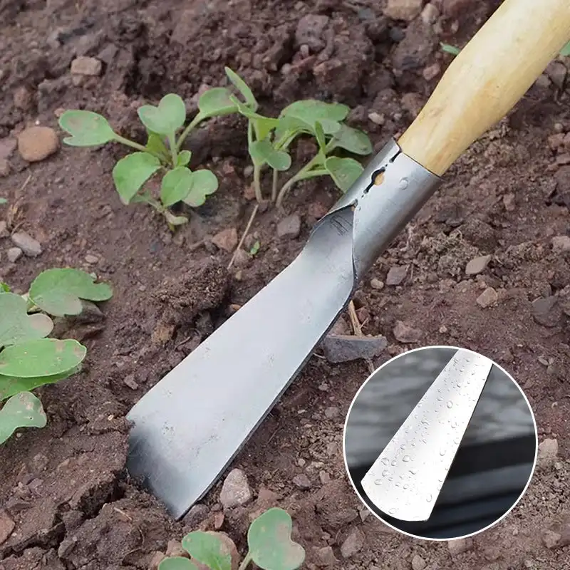 Stainless Steel Gardening Shovel Flower Planting Shovel Garden Wooden Handle Home garden tools Small Home Spade