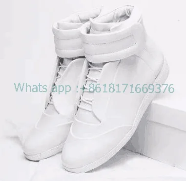 Men Casual Lace up Flats Running Sneakers New Gym Patchwork Leather Outdoor Sports Shoes Comfort Men Ankle Round Toe Sneakers