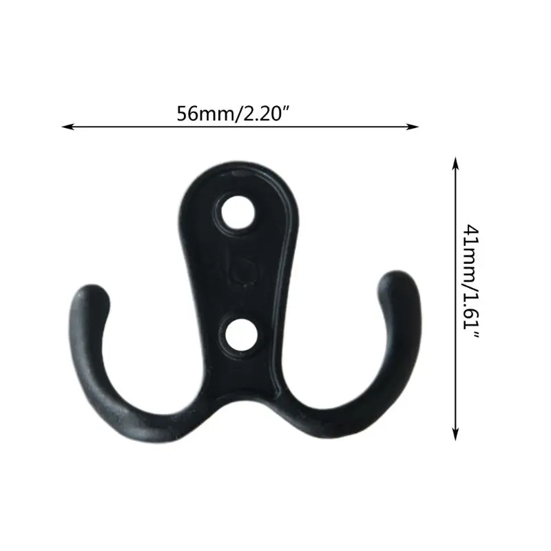 열쇠 걸이 수건 걸이에 대 한 아연 합금 더블 후크 20 개 걸이 모자, 코트, 가방, 로프에 매다는 현대 벽 후크
