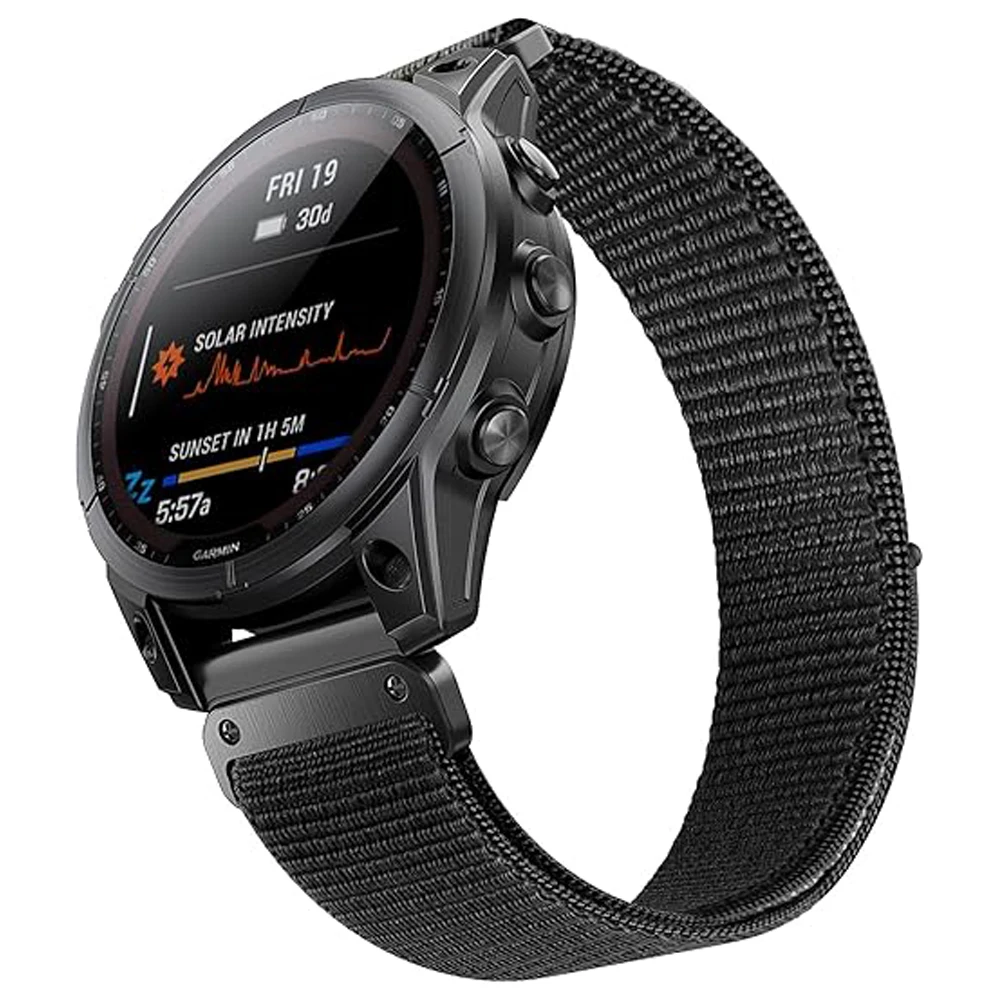 Nylon Quick Fit Sport Watch Band - 22mm/26mm Adjustable Strap