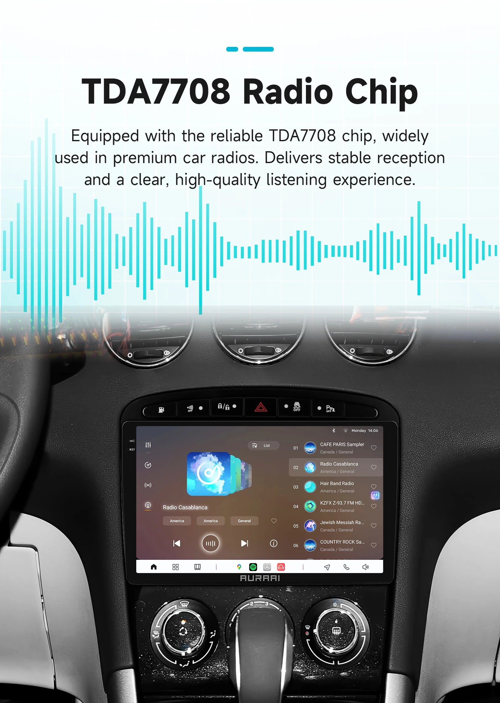 AURAAI X100 Android Auto-Intelligenzdisplay für 308 308S 408 2012 - 2020 UIS7870 BT 4G CarPlay SWC GPS DSP Dual-Mikrofon ADAS 360 ° GLAS – Detail 21
