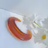New Big Transparent Resin Acrylic Cuff Open Bangles For Women Charm Irregular Moon Bracelets Indian Party Hyperbole Jewelry Gift 4