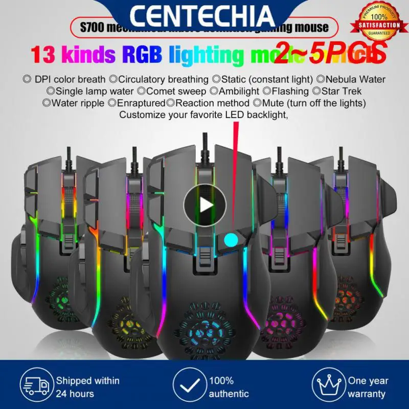 

Мышь игровая механическая, 12800 DPI, RGB-подсветка, 2-5 кнопок