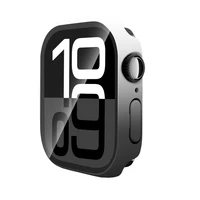 Verre trempé + étui pour Apple Watch 40mm 41mm 42mm 44mm 45mm 46mm protecteur d'écran housse de protection PC iWatch 10 8 7 9 6 SE 5 4 6