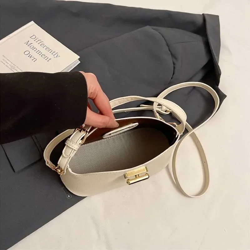 Niche Brand Women's Fashion Handbag Soft Versatile Shoulder Messenger Bag 2026 Super Hot Yellow Portable Bucket Bag Women's Bag