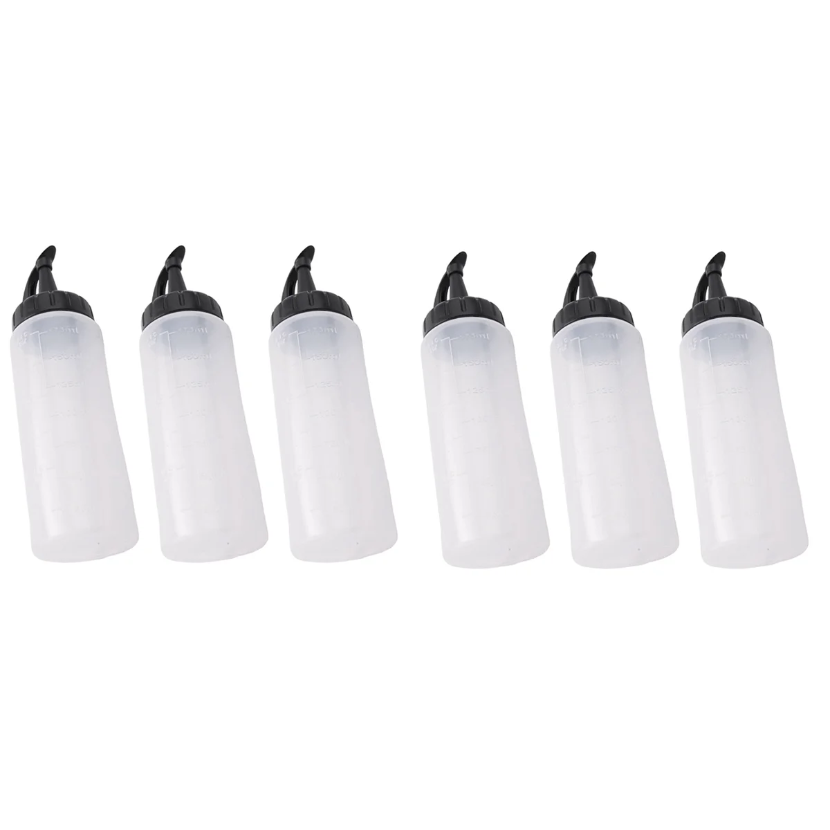 

Chef's Squeeze Bottle, Pack of 6, Condiment Squeeze Bottles, Ketchup Squeeze Squirt Bottle for Sauce,BBQ,Dressing, Small