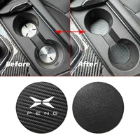 68 MM Car Water Coaster Pads Cup Mats For Xpeng Xiaopeng P7 P7i X9 G3 G3i G6 G9 P5 X2 N5 F30 H93 Beta 2019 2020 2021 2023 2024+ 5