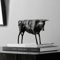 Creative Abstract Bull Statue By Picasso Famous Animal Sculpture Figurine Picasso Ox Art Collection Home Decor Gift for Friend 2