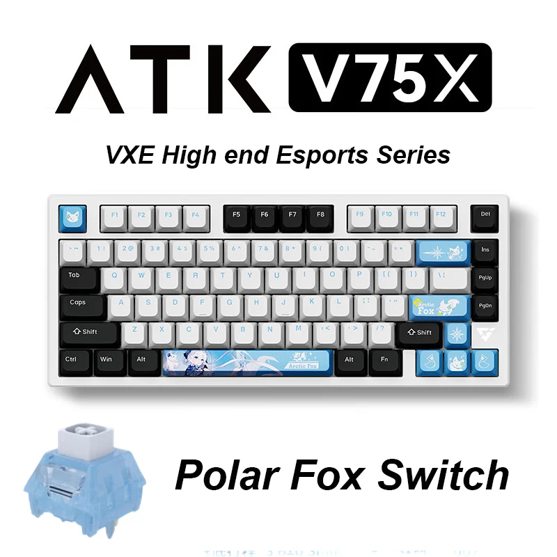 Atk Vxe V75x Mechanical Keyboard Aluminum Alloy Top Cover