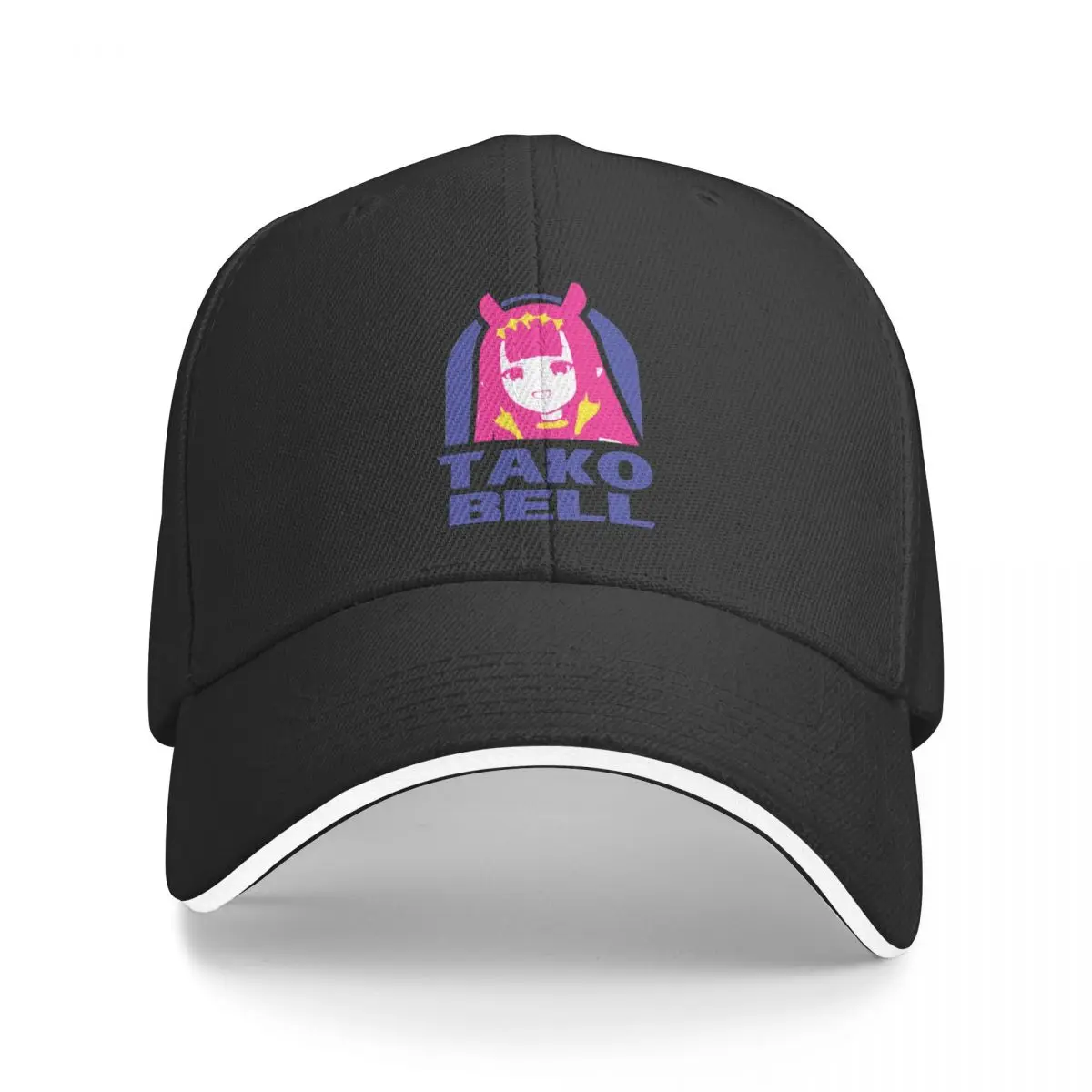 

New Hololive EN Ina TAKO BELL Logo Parody Baseball Cap dad hat Golf Wear Hat For Men Women's